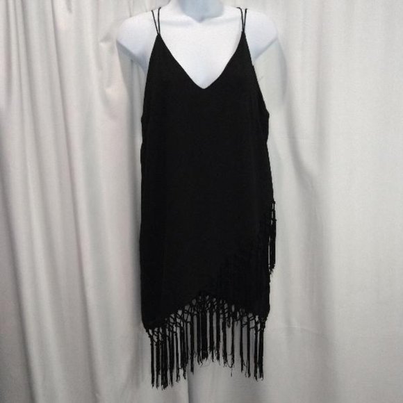 E. SSUE Fringe Dress Size Small - Picture 1 of 3